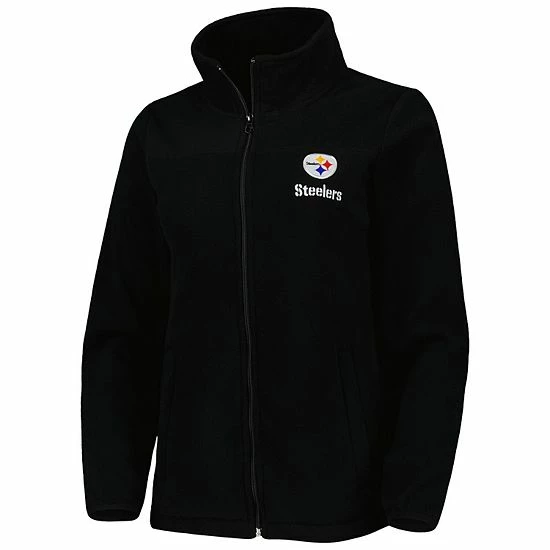 Cheapest ❤️ Unbranded 👩 Women's Dunbrooke Black Pittsburgh Steelers Hayden Polar Full-Zip Jacket 🤩 - Image 3