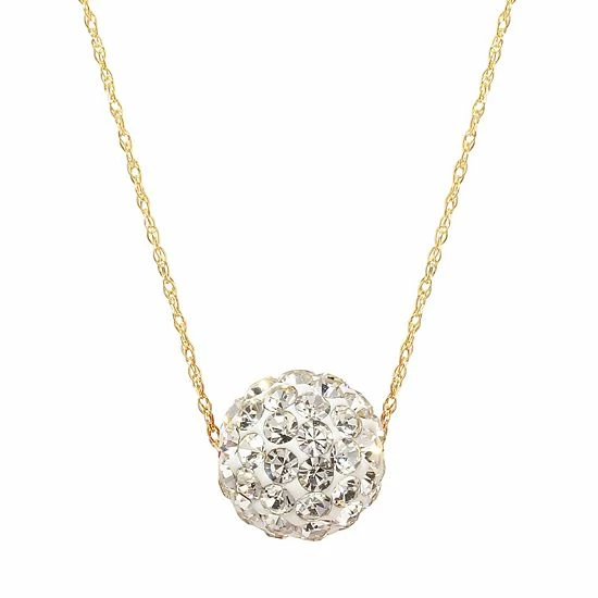 Discount ✨ Unbranded 14K Gold White Crystal Necklace ❤️ - Image 5