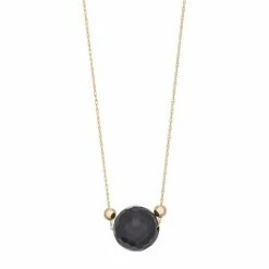 Budget 😍 Unbranded 14k Gold Onyx Bead Necklace 💯