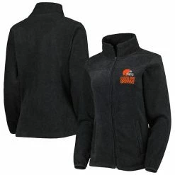 Flash Sale 🤩 Unbranded 👩 Women's Dunbrooke Gray Cleveland Browns Hayden Polar Full-Zip Jacket 😀