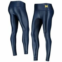 Best Pirce ✔️ Unbranded 👩 Women's ZooZatz Navy Michigan Wolverines Shine Liquid Leggings 👍