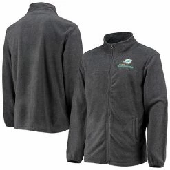 Flash Sale 🤩 Unbranded Men's Dunbrooke Gray Miami Dolphins Hayden Full-Zip Jacket 💯