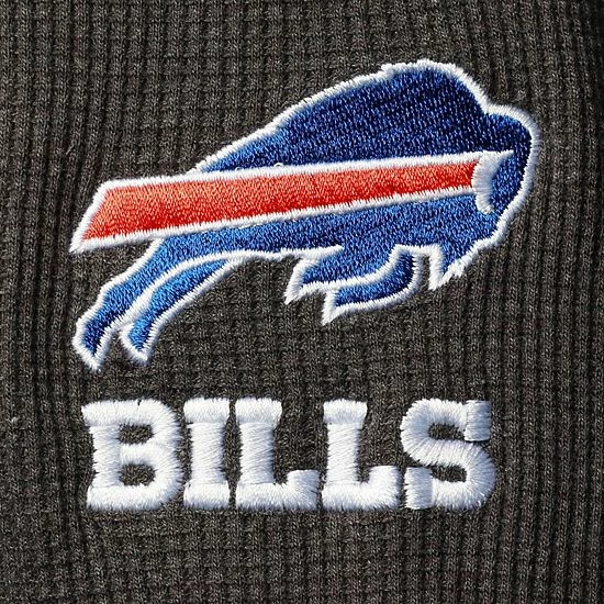 Best deal ๐ Unbranded Men's Dunbrooke Heathered Gray Buffalo Bills Logo Maverick Thermal Henley Long Sleeve T-Shirt ๐ - Image 5