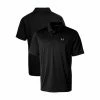 Promo 🎁 Unbranded Men's Cutter & Buck Black Miami Hurricanes Prospect Textured Stretch DryTec Polo 😀