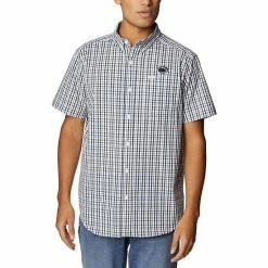 Outlet 😉 Unbranded Men's Columbia Navy Penn State Nittany Lions Rapid Rivers Logo Button-Down 👕 Shirt 🧨