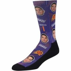 Cheapest 🔥 Unbranded Men's Rock Em 🧦 Socks Devin Booker Phoenix Suns Allover Print Crew 🧦 Socks 🔔