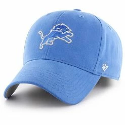 Wholesale 😍 Unbranded Youth '47 Blue Detroit Lions Basic MVP Adjustable Hat ⭐