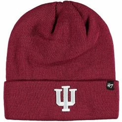 Best reviews of ✨ Unbranded Men's '47 Crimson Indiana Hoosiers Raised Cuffed Knit Hat 🔥
