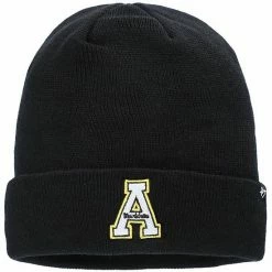 Hot Sale ✔️ Unbranded Men's '47 Black Appalachian State Mountaineers Raised Cuffed Knit Hat 👏