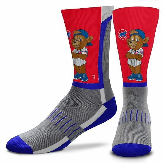 Best Pirce โค๏ธ Unbranded Men's For Bare Feet Chicago Cubs Mascot Snoop V-Curve Crew ๐งฆ Socks ๐
