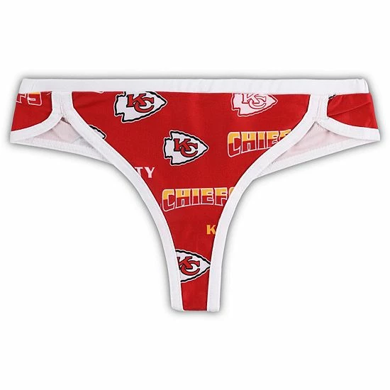Hot Sale 🎉 Unbranded 👩 Women's Concepts Sport Red/White Kansas City Chiefs Breakthrough Knit Thong ✔️