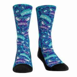 Best deal 👏 Unbranded Youth Rock Em 🧦 Socks Charlotte Hornets Allover Sketched Crew 🧦 Socks 🛒
