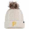 Top 10 ✔️ Unbranded 👩 Women's '47 Cream Pittsburgh Pirates Meeko Cuffed Knit Hat With Pom 👍