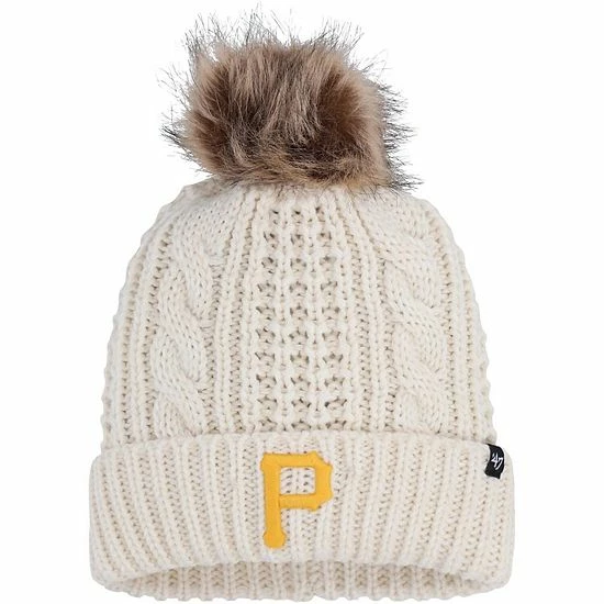 Top 10 โ๏ธ Unbranded ๐ฉ Women's '47 Cream Pittsburgh Pirates Meeko Cuffed Knit Hat With Pom ๐