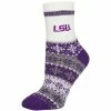 Hot Sale 🎉 Unbranded 👩 Women's ZooZatz LSU Tigers Team Color Holiday Ankle 🧦 Socks 🌟