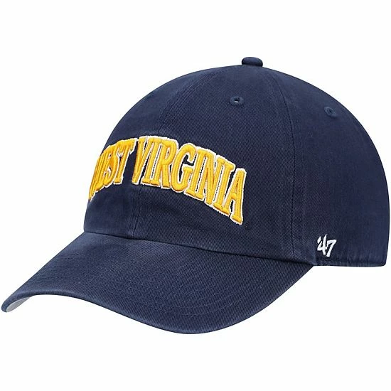 Deals ๐ Unbranded Men's '47 Navy West Virginia Mountaineers Archie Script Clean Up Adjustable Hat ๐คฉ