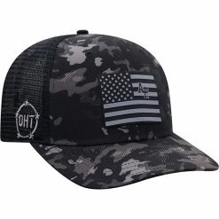 Deals 👍 Unbranded Men's Top Of The World Black Air Force Falcons OHT Military Appreciation Midnight Trucker Snapback Hat 🎁