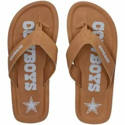 Deals ❤️ Unbranded Men's Dallas Cowboys Color Pop Flip Flop 🩴 Sandals 🥰