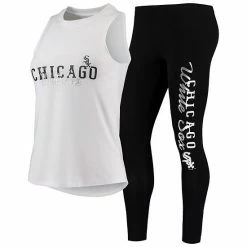 Best deal ✨ Unbranded 👩 Women's Concepts Sport White/Black Chicago White Sox Sonata Tank Top & Leggings Set 😍