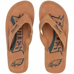 Brand new 🥰 Unbranded Men's Philadelphia Eagles Color Pop Flip Flop 🩴 Sandals 🤩