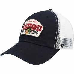 Discount 🎁 Unbranded Men's '47 Black Chicago Blackhawks Penwald Trucker Snapback Hat 🎉