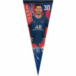 Outlet 👍 Unbranded WinCraft Lionel Messi Paris Saint-Germain 12" X 30" Player Premium Quality Pennant 🌟