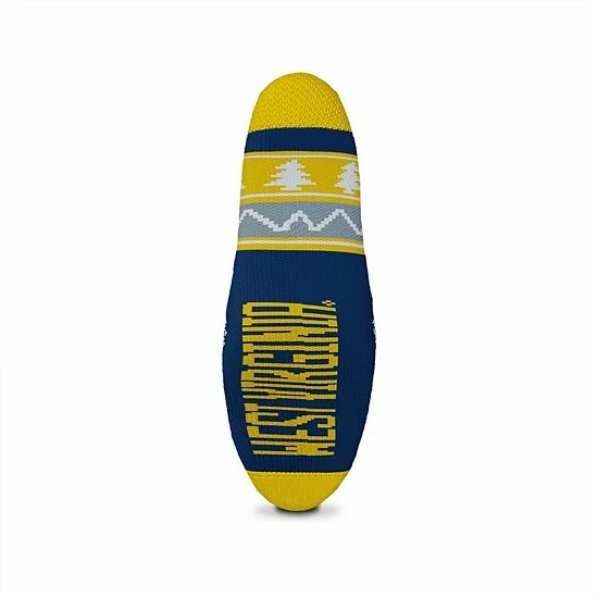 Buy ๐ Unbranded For Bare Feet West Virginia Mountaineers Holiday Pattern Crew ๐งฆ Socks โ๏ธ - Image 4