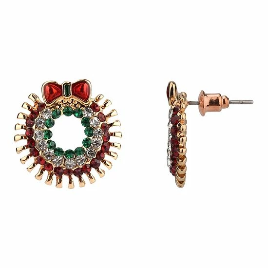 Flash Sale 🎁 Unbranded Red And Green Stone Wreath Earrings 😉