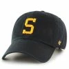 Best Sale ✨ Unbranded Men's '47 Black Pittsburgh Steelers Clean Up Alternate Adjustable Hat 💯