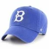 Discount 🌟 Unbranded Men's '47 Royal Brooklyn Dodgers 1949 Logo Cooperstown Collection Clean Up Adjustable Hat 😍