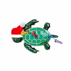 Best Sale 😉 Unbranded Gold-Tone 🎅 Christmas Sea Turtle Pin ⌛