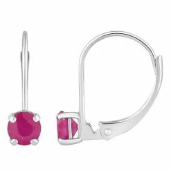 Cheapest 🧨 Unbranded 14k White Gold Birthstone Leverback Earrings May 🤩