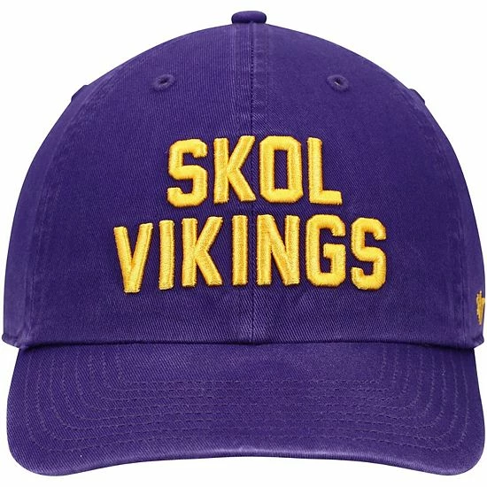Deals ๐งจ Unbranded Men's '47 Purple Minnesota Vikings Clean Up Script Adjustable Hat ๐ - Image 3
