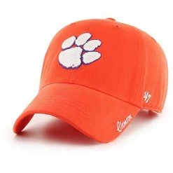 Flash Sale 🥰 Unbranded 👩 Women's '47 Orange Clemson Tigers Miata Clean Up Logo Adjustable Hat 🌟