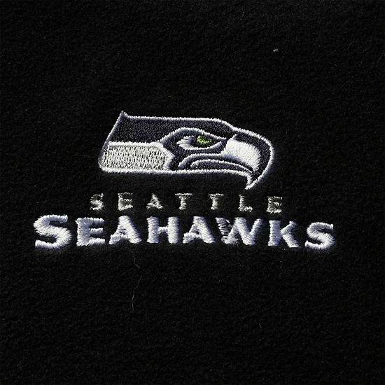 Outlet ๐งจ Unbranded Men's College Navy Seattle Seahawks Houston Fleece Full-Zip Vest โ - Image 4