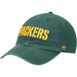 Outlet ⌛ Unbranded Men's '47 Green Green Bay Packers Clean Up Script Adjustable Hat ⌛