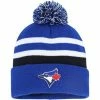 Promo 🥰 Unbranded Men's '47 Royal Toronto Blue Jays State Line Cuffed Knit Hat With Pom 😀