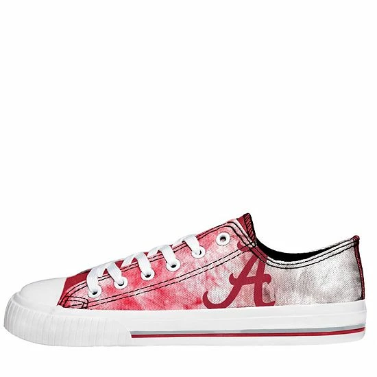 Flash Sale ⌛ Unbranded 👩 Women's FOCO Alabama Crimson Tide Big Logo Tie-Dye Canvas 👟 Sneakers 💯 - Image 3
