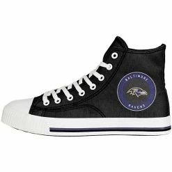 Buy 🔔 Unbranded Men's FOCO Baltimore Ravens High Top Canvas 👟 Sneakers 🛒