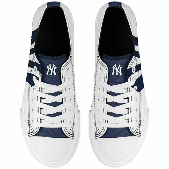 Wholesale ๐ Unbranded ๐ฉ Women's FOCO New York Yankees Platform Canvas ๐ Shoes โ๏ธ - Image 3