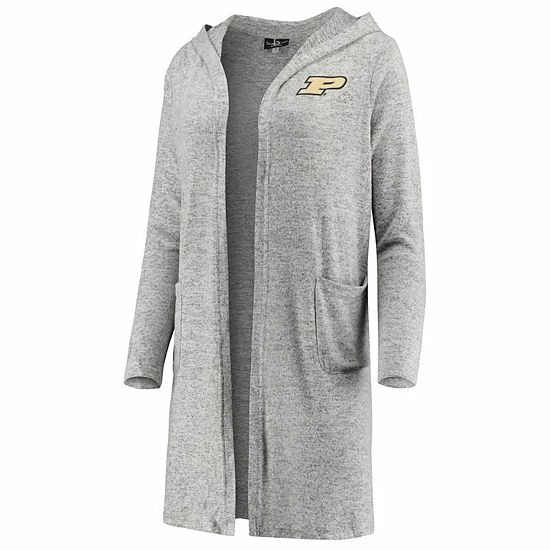 Best deal 🔔 Unbranded 👩 Women's Heathered Gray Purdue Boilermakers Cuddle Soft Duster Tri-Blend Hooded Cardigan 🤩 - Image 3