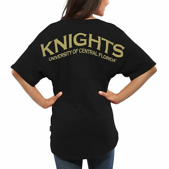 Coupon ๐งจ Unbranded ๐ฉ Women's Black UCF Knights Spirit Jersey Oversized T-Shirt ๐ฏ - Image 2