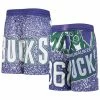 Cheap ❤️ Unbranded Youth Mitchell & Ness Purple Milwaukee Bucks Hardwood Classics Jumbotron Shorts ✔️
