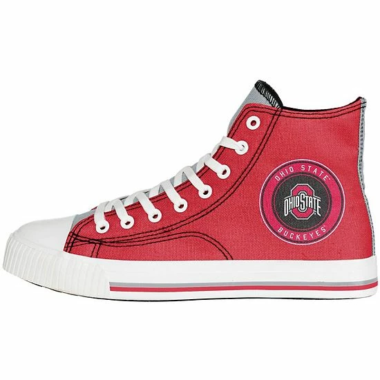 Hot Sale 👍 Unbranded Men's FOCO Ohio State Buckeyes High Top Canvas 👟 Sneakers ✔️