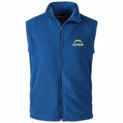 New 💯 Unbranded Men's Royal Los Angeles Chargers Houston Fleece Full-Zip Vest 👍
