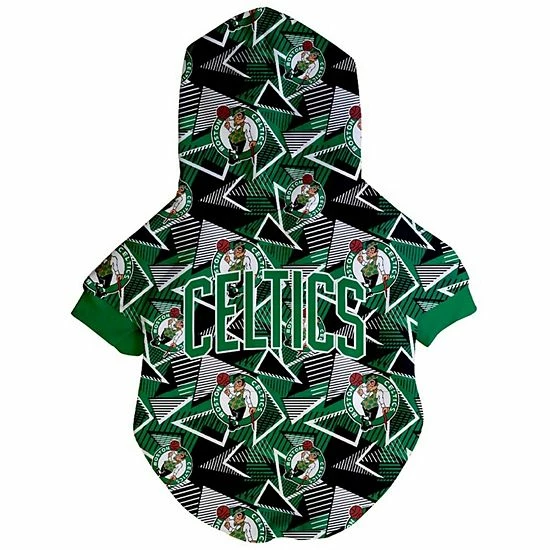 Budget ๐งจ Unbranded Fresh Pawz Boston Celtics Signature Pet Hoodie ๐