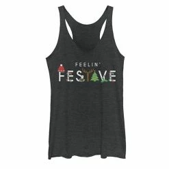 Top 10 ❤️ Unbranded Juniors' 🎁 Christmas Feelin' Festive Typographic Tank Top 👍