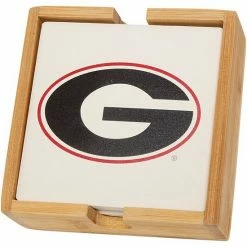 Discount 🌟 Unbranded Georgia Bulldogs Four-Pack Team Logo Square Coaster Set 😍