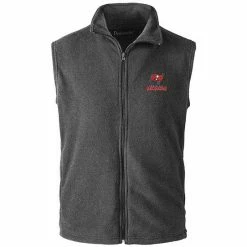 Best deal 🛒 Unbranded Men's Gray Tampa Bay Buccaneers Houston Fleece Full-Zip Vest 😍