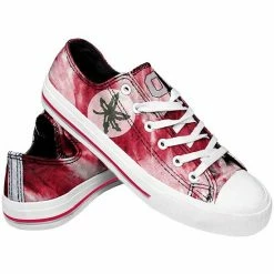 Best Sale 😍 Unbranded 👩 Women's Ohio State Buckeyes Tie-Dye Canvas 👟 Shoe 🧨
